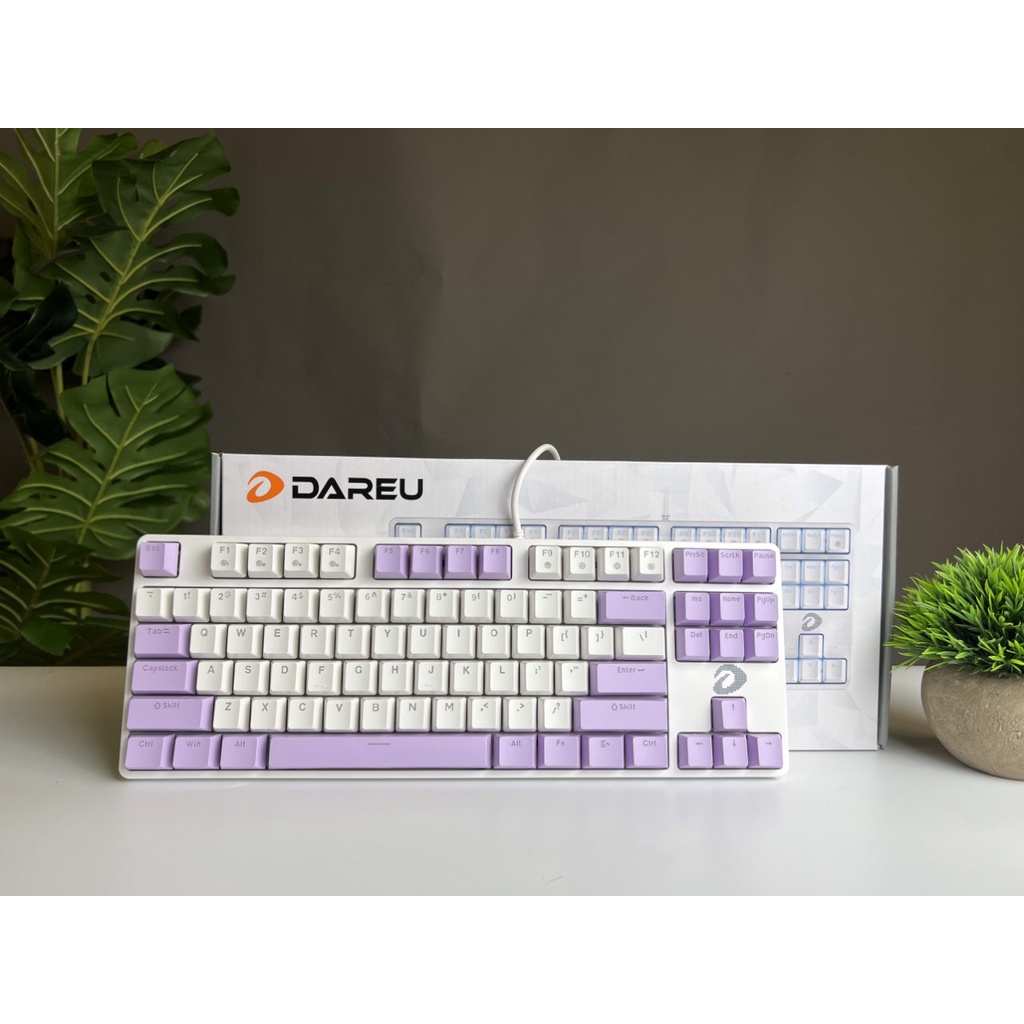 Bàn phím cơ red switch brown switch blue switch led đổi màu 87 phím Dareu EK87 có dây bảo hành chính hãng 24 tháng