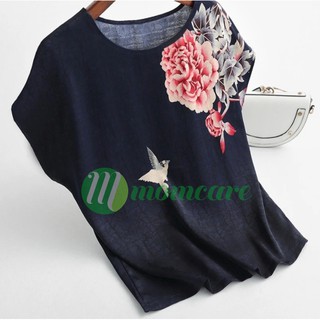 Áo cho người lớn tuổi A59a - Áo thun kiểu trung niên U40 U50 U60 đẹp thời trang mùa hè sang trọng cao cấp Bigsize Giá Rẻ