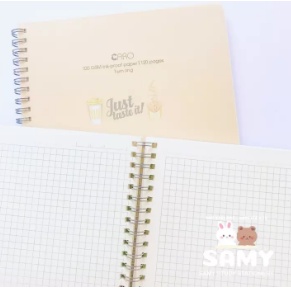 Sổ Caro Lò Xo 120 Trang Size B5 Bìa Nhựa 100GSM KLONG Làm Bullet Journal và Planner Sổ Tay