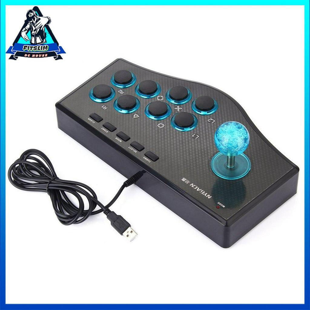 Bộ điều khiển trò chơi có dây 3 trong 1 USB gậy chiến đấu Arcade