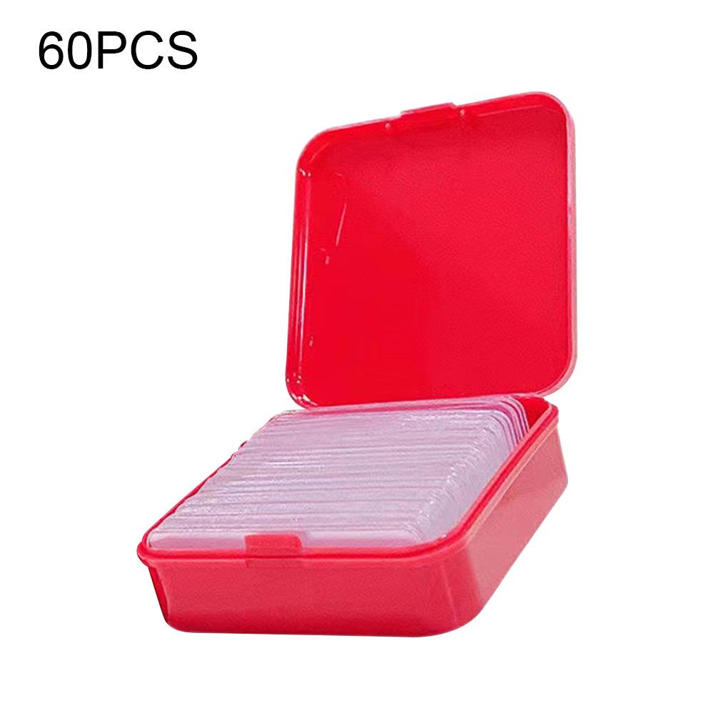 Bộ 60 Băng Keo Hai Mặt Bằng PVC Trong Suốt Không Để Lại Dấu Vết Có Thể Tháo Rời