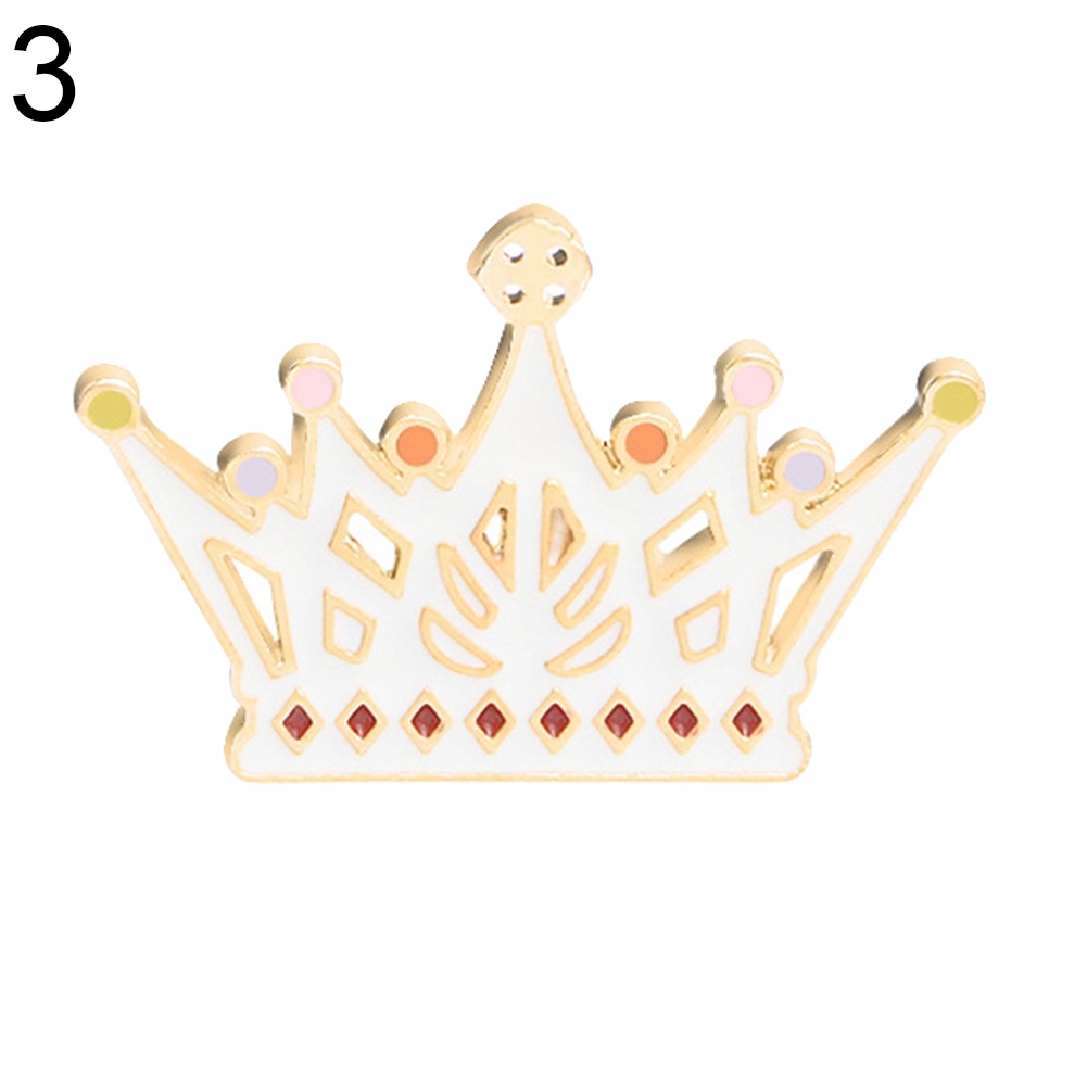 YOML✔Fashion Women Cartoon Hat Crown Love Heart Brooch Pin Enamel Party Jewelry Gift