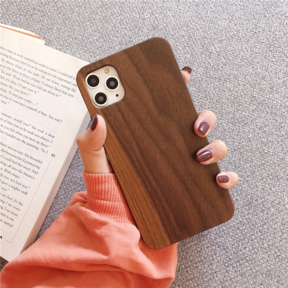 Ốp Điện Thoại TPU + Gỗ Tự Nhiên Cho iPhone 11 12 13 14 Pro Max 13Pro 12Pro 14Pro 14Plus X Xs Max XR 6 6s 7 8 Plus SE 2020