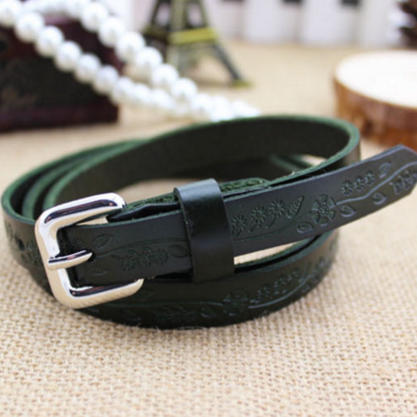 Thắt lưng nữ da thật dập họa tiết Đồ Da Thành Long 203810 Tặng 01 móc khóa hồ lô [SKM] | BigBuy360 - bigbuy360.vn