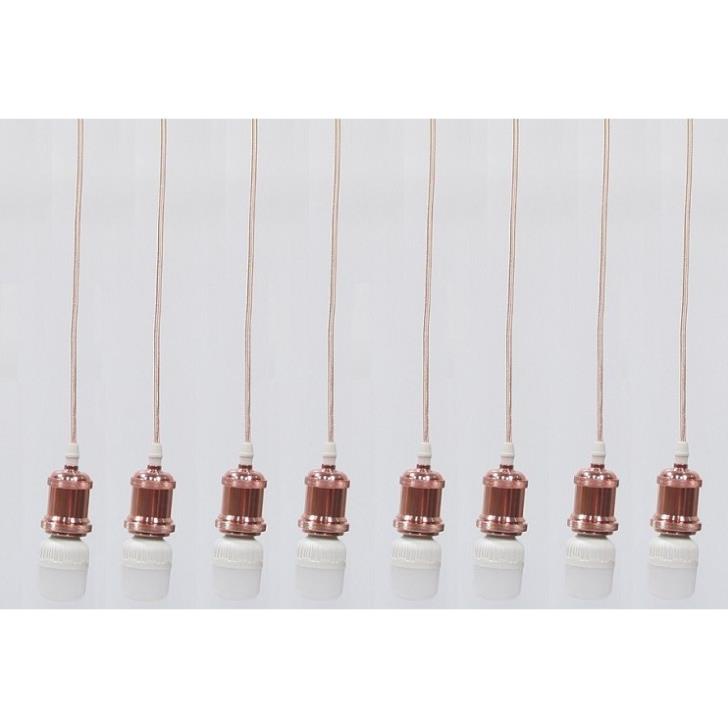 Bộ 8 dây đèn thả cổ điển bóng đèn led búp trụ trang trí 5w