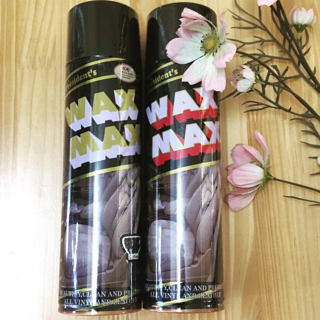 Xịt bóng Wax Max 500ml làm mới nội thất đồ da, gỗ, cao su, nhựa ô tô nhà cửa