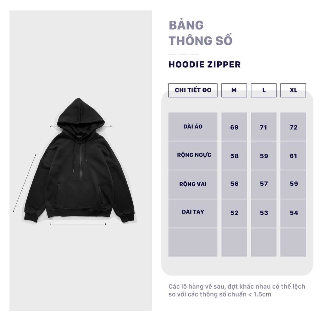 Áo Hoodie zipper 0620 áo hoodie trơn form rộng dáng unisex Hàn Quốc- City Cycle