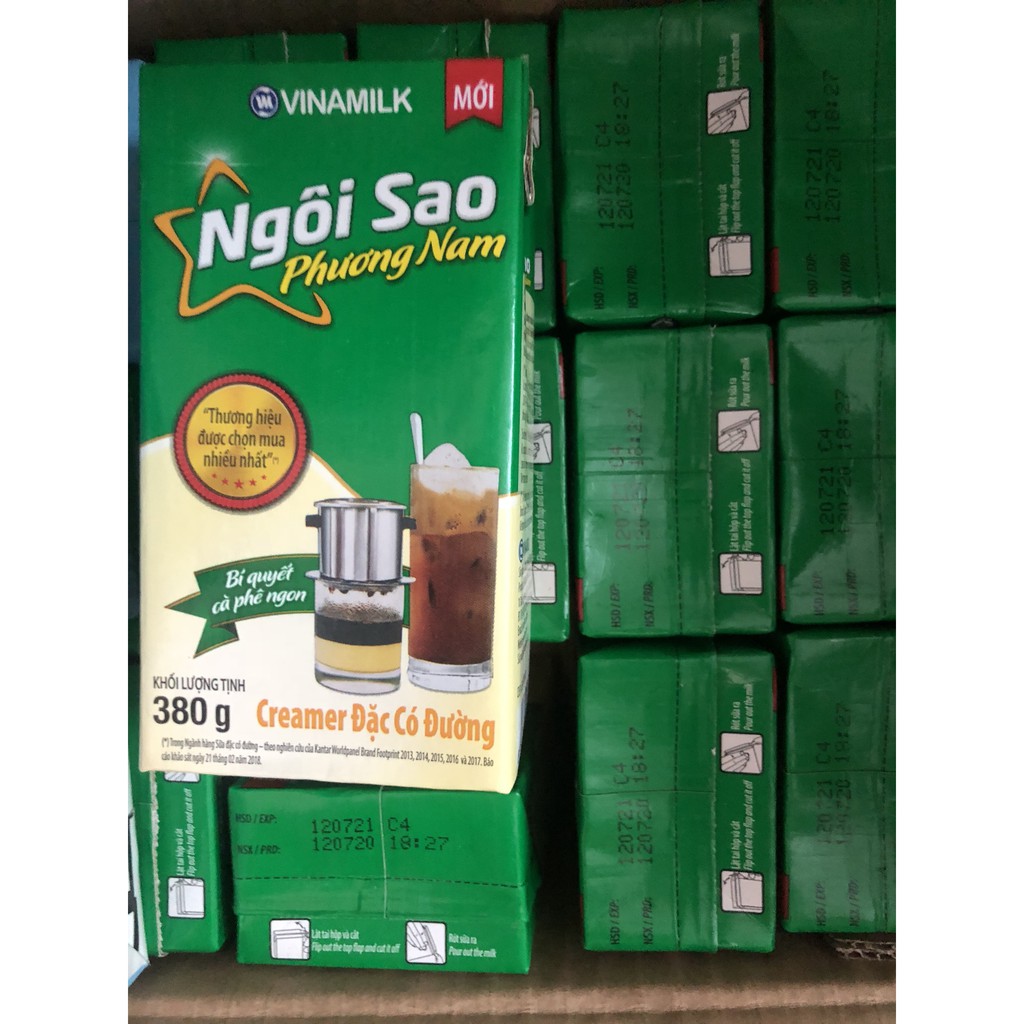 SỮA ĐẶC NGÔI SAO PHƯƠNG NAM XANH LÁ - HỘP GIẤY 380G