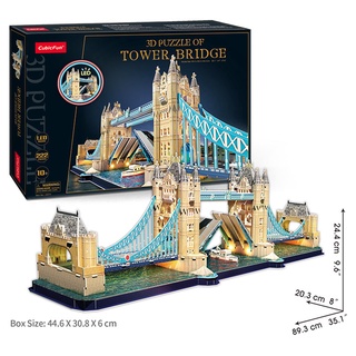Mô hình giấy 3d cubicfun - led cầu tháp london tower bridge l531h