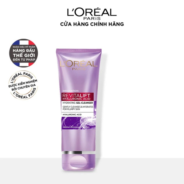 Sữa rửa mặt cấp ẩm L'Oreal Paris Revitalift Hyaluronic Acid 100ml | BigBuy360 - bigbuy360.vn