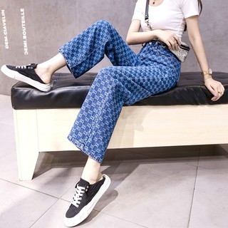 Quần jean ống suông Guci,Lv cực xinh