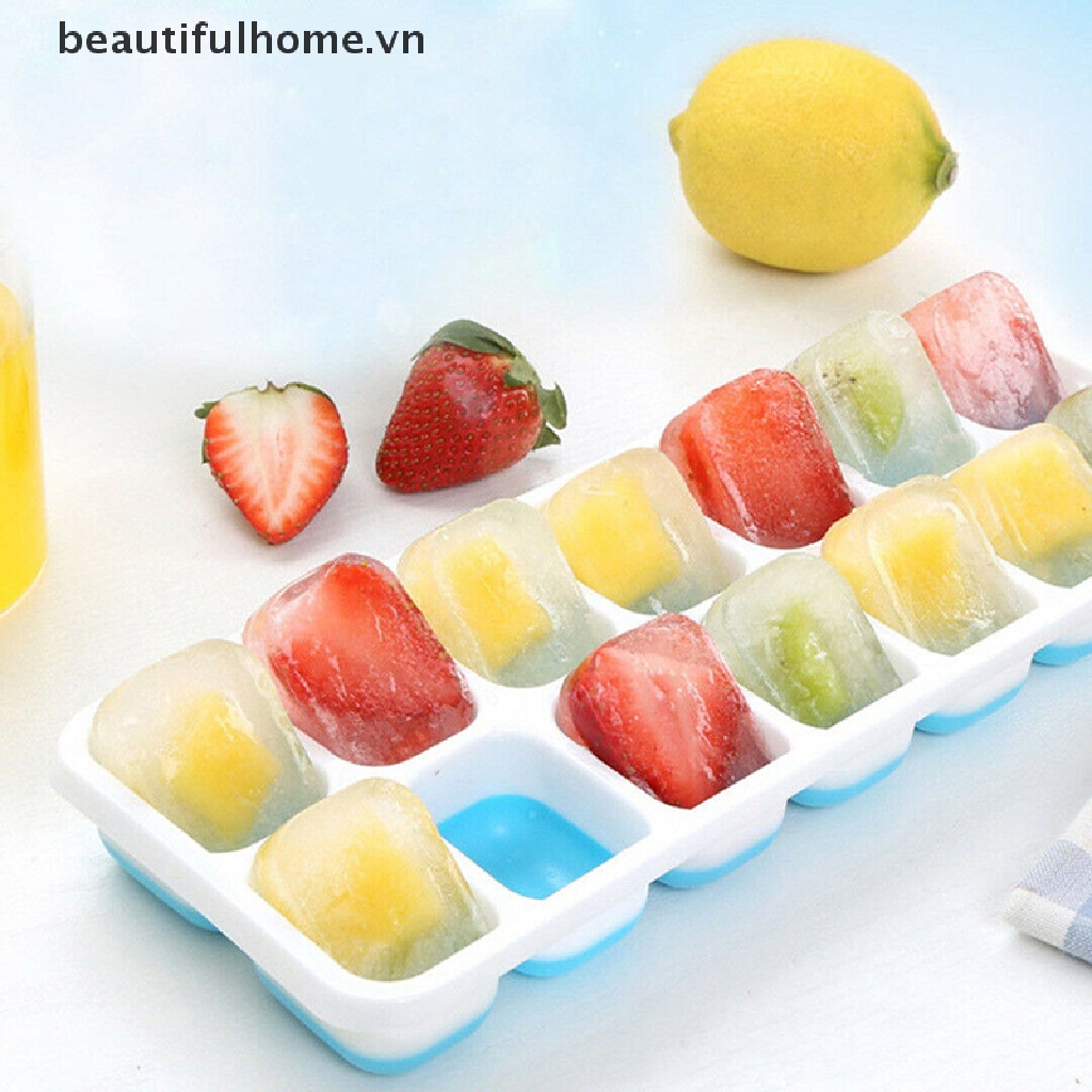 Khuôn Silicone Làm Đá / Thạch / Cocktail Có Tay Cầm Tiện Dụng