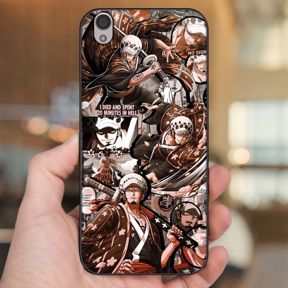 Ốp lưng Oppo A37 Neo 9, F1 Plus viền đen in hình Law One Piece