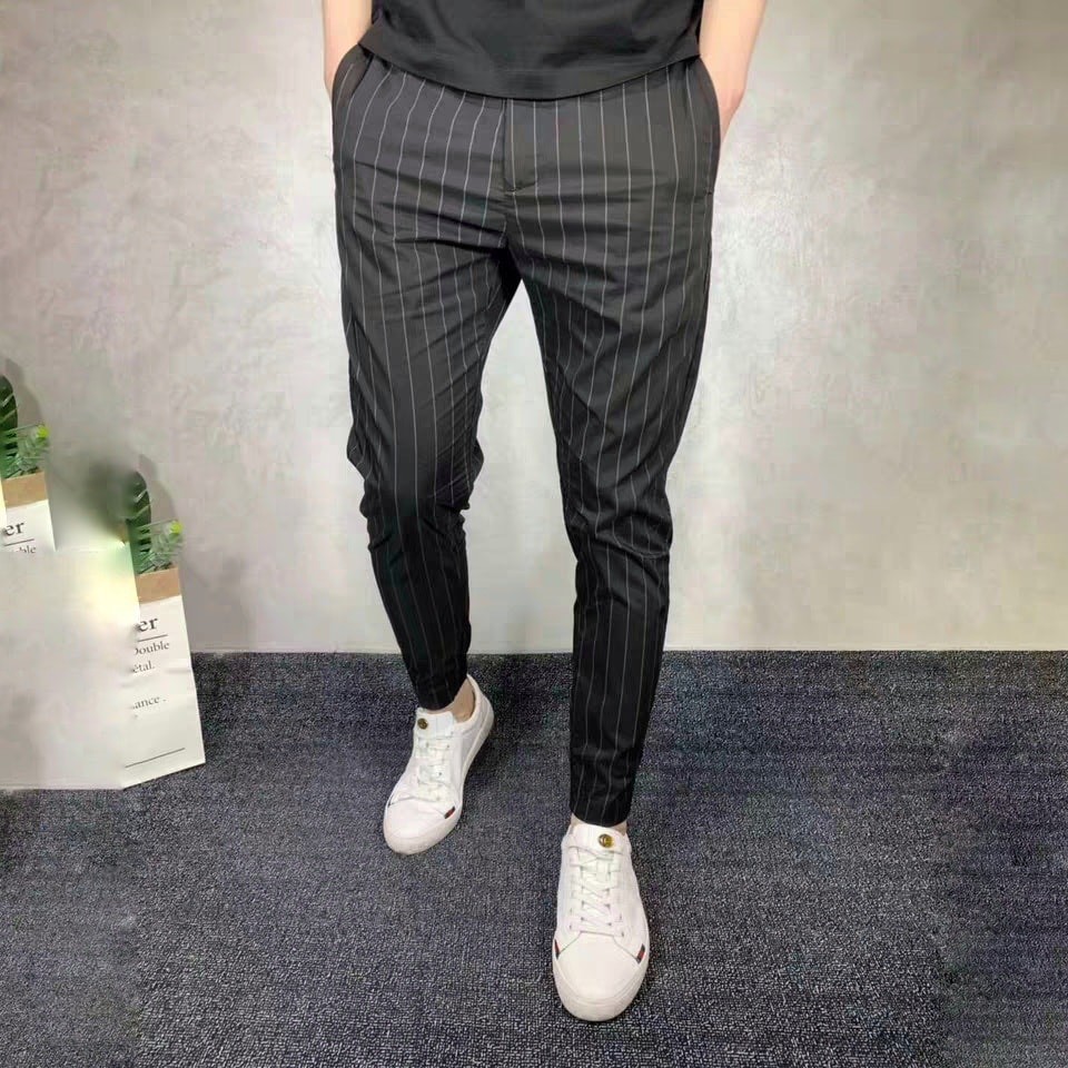 (Ảnh thật) quần tây âu nam cao cấp sọc chạy chuẩn đẹp vải tốt hàng chuẩn