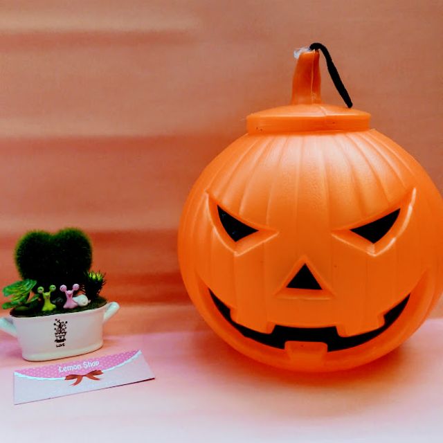 Bí ngô nhựa Halloween. Size đại đk 30cm