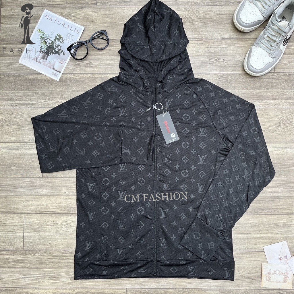 Áo nắng, Áo chống nắng nam nữ FASHION Luxury họa tiết LV, Thoáng mát chống tia UV(tặng kèm khẩu trang)