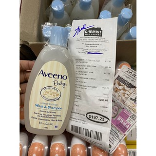 Sữa tắm gội toàn thân Aveeno baby 236ml- nội địa Úc