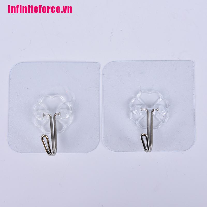 Vn 1 Móc Treo Đồ Gắn Tường Trong Suốt Tiện Dụng Cho Phòng Tắm / Nhà Bếp