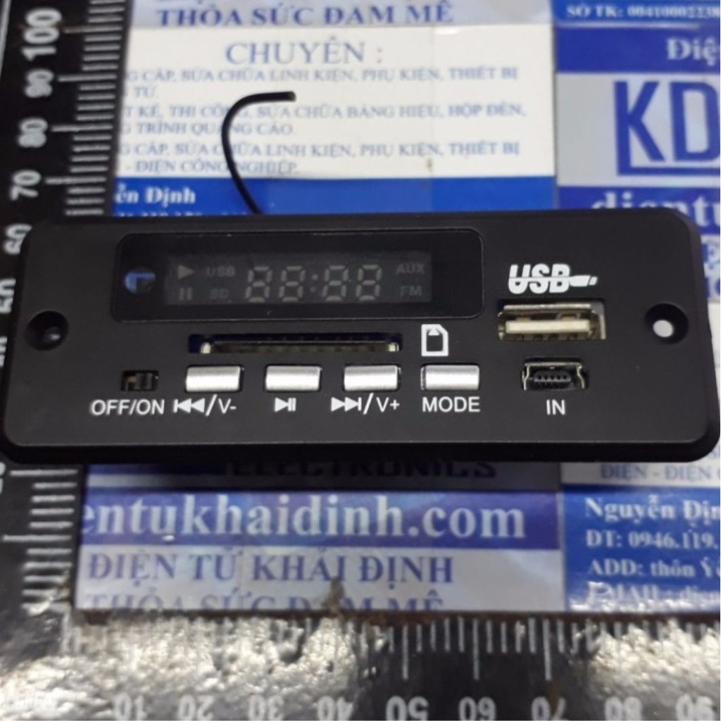 Module Giải Mã MP3+FM, MicroSD, USB OUT: 2x3W + REMOTE (LÀM MÁY NGHE NHẠC) D4A4-2 kde4332