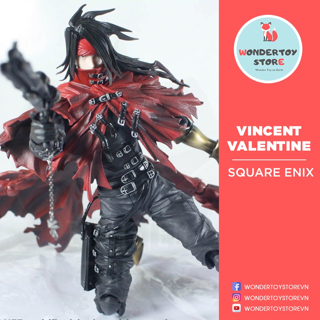 Mô hình Vincent Valentine Final Fantasy VII PAK Play Arts Kai Nobox Real 27cm