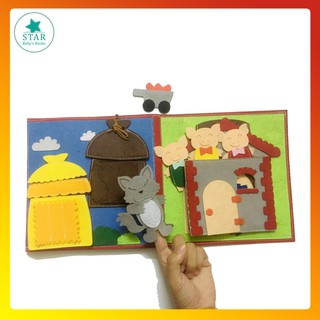 [RẺ VÔ ĐỊCH] Sách Vải Ba Chú Heo
