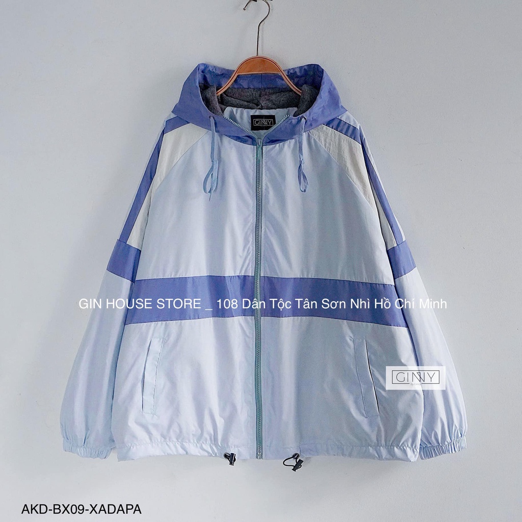 Áo khoác dù phối Mixxi BX-09, áo khoác gió, áo đi nắng, áo 2 lớp chất nhẹ và thoáng, áo khoác mặc cặp với mẹ | MIUCO