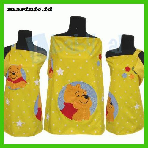 Áo Ngực Cho Bé Bú Sữa Hình Gấu Pooh Màu Vàng Dễ Thương 86- Bh-Original.