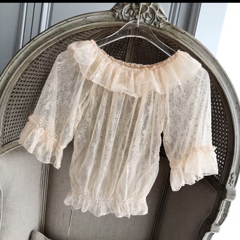Áo  Blouse lolita voan ren