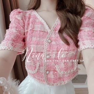 SET ÁO CROPTOP DẠ KÈM SHORT (KÈM VIDEO HÌNH THẬT)