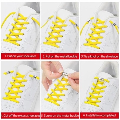 Dây Giày Thun Thể Thao Dây Giày Thun Không Dây Hình Bầu Dục Có Thể Buộc Dây Cho Giày Thể Thao