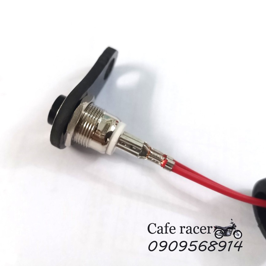 Công tắc inox có pat lắp ốp silicon chống nước loại 12mm