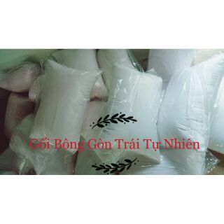 combo 2 gối nằm size đại 50x70 kate trắng nhồi bông gòn tự nhiên 100%