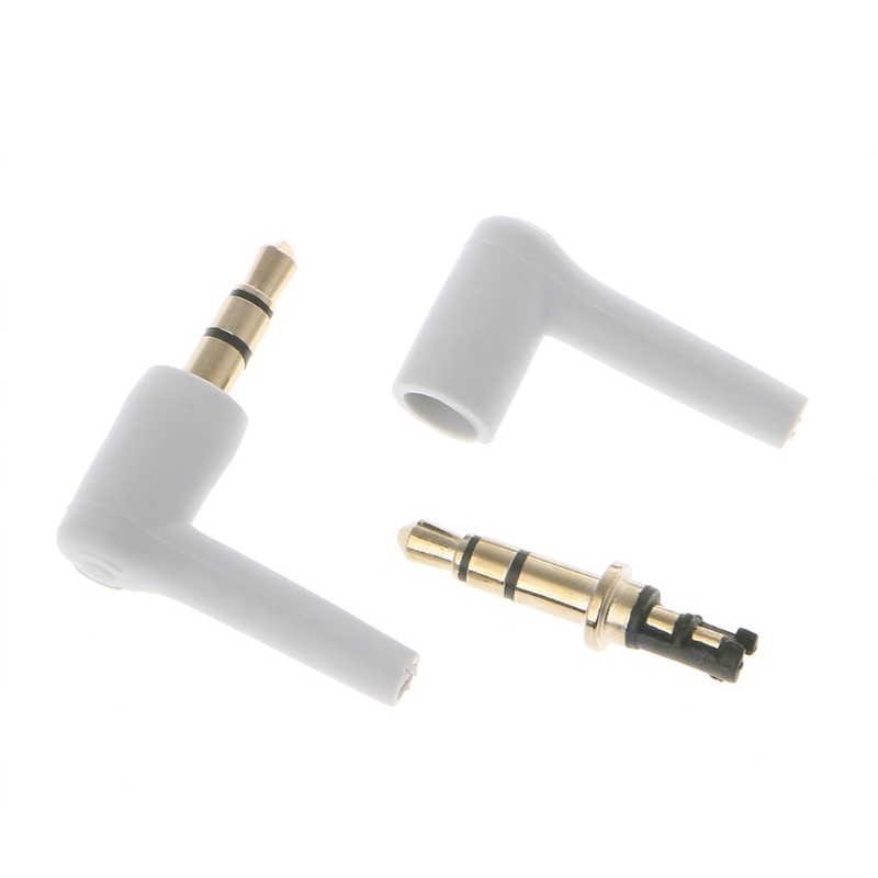 Bộ 10 Cây Cắm Mạ Vàng 3 / 4 Cực 3.5mm 90 Chất Lượng Cao° Giắc Cắm Tai Nghe Mini Chuyên Dụng Chất Lượng Cao