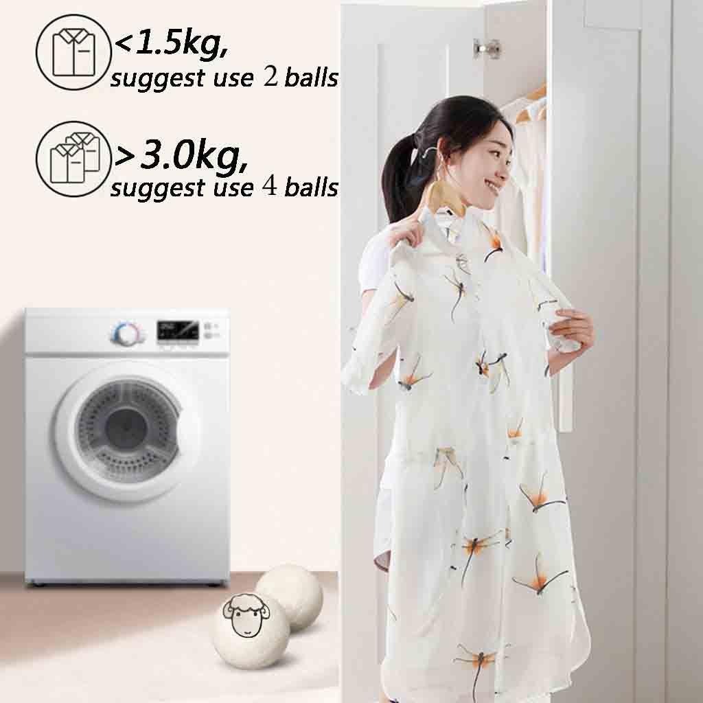 JARRED Set 2 / 4 / 6 Bóng Giặt Đồ Chống Tĩnh Điện Tiện Dụng