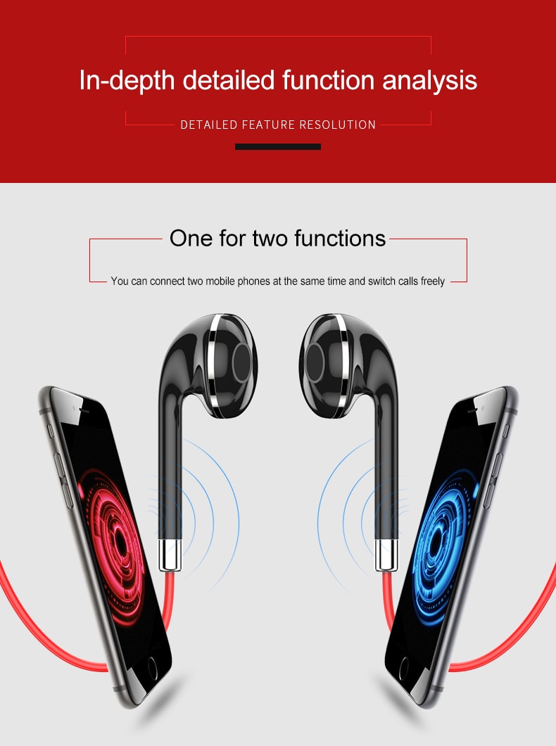 Tai Nghe Bluetooth Thể Thao Bt313 Có Nam Châm Kèm Mic Cho Xiaomi Red Mi Huawei P30