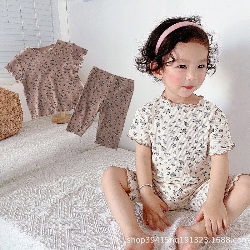 Bộ Áo Thun + Quần Sooc In Họa Tiết Hoạt Hình Thời Trang Mùa Hè Xinh Xắn Cho Bé Từ 3-7 Tuổi