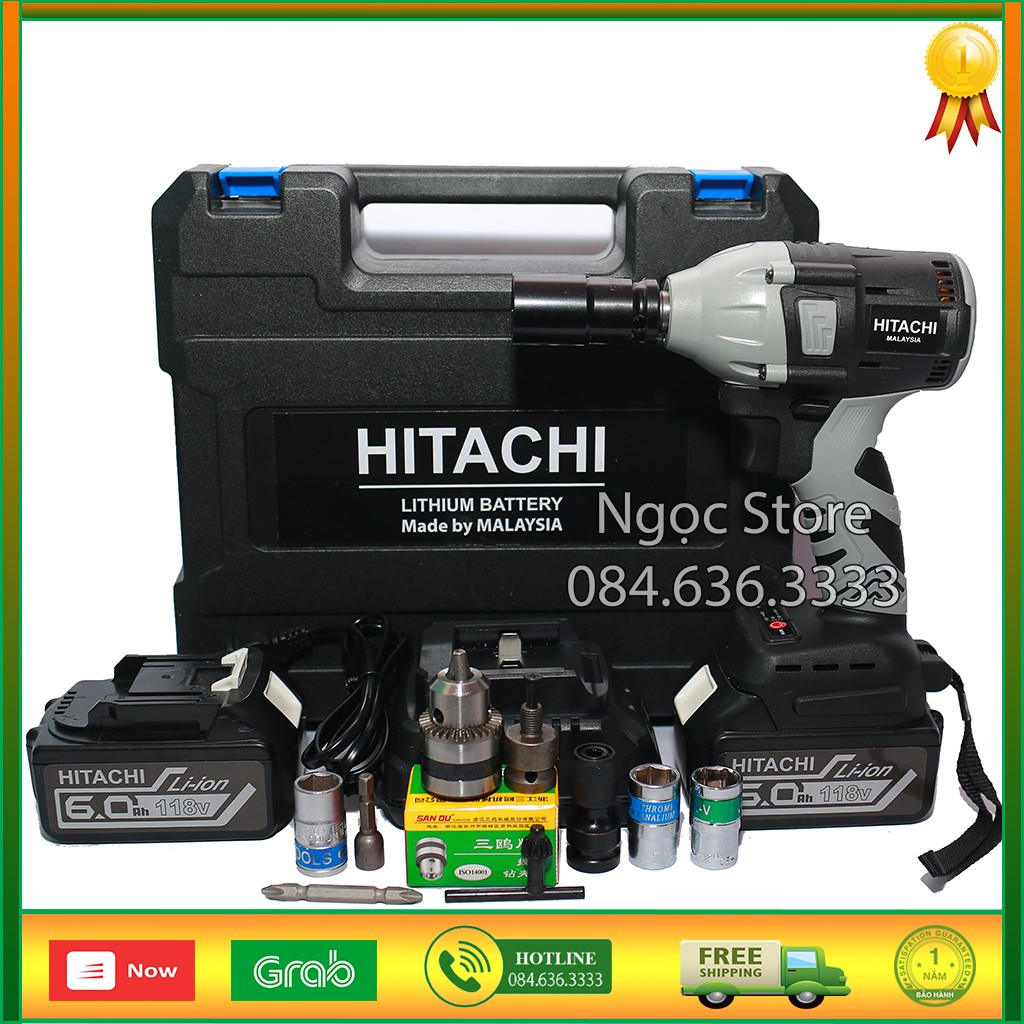 Máy siết ốc bulong HITACHI 118V