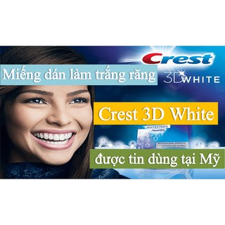 Miếng dán trắng răng Crest 3D White Professional Effects - 1 Miếng