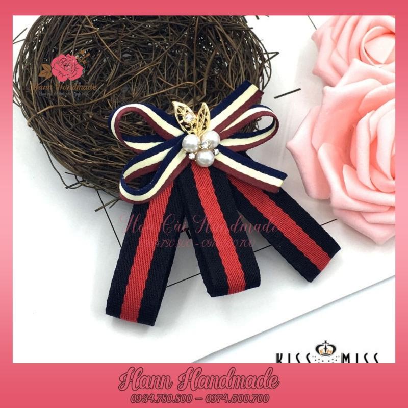 Nơ cài áo handmade thiết kế tiểu thư sang trọng nhiều mẫu