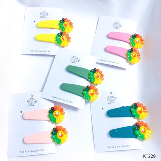 Set 2 kẹp tóc hoa mặt trời kaikai dễ thương Orin K1229