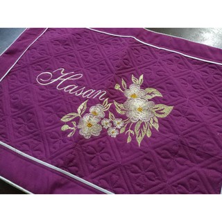 Vỏ gối satin thêu