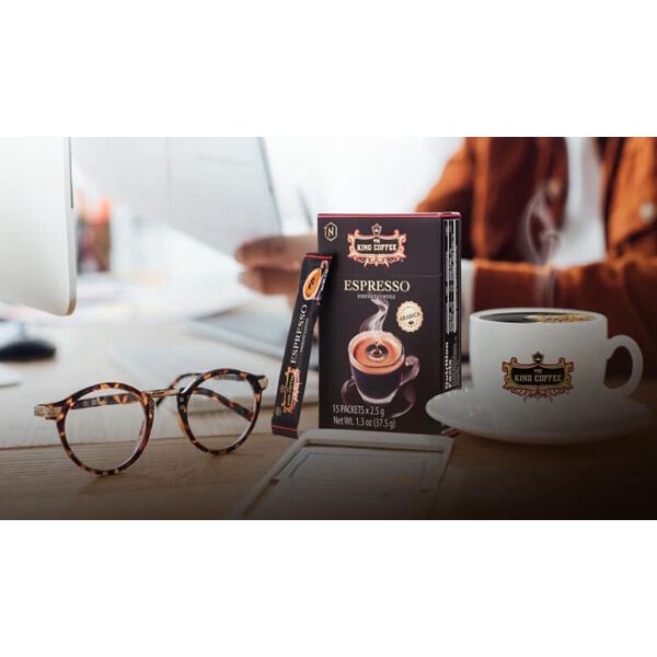 Cà Phê Đen TNI King Coffee Espresso 37.5g (15 gói x 2.5g)