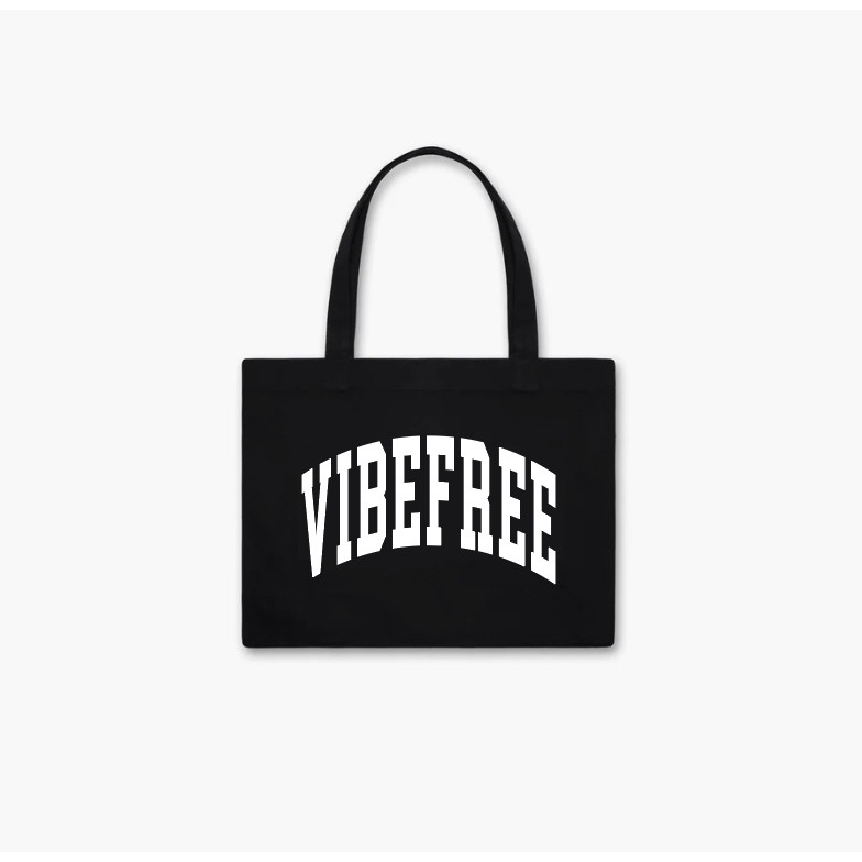 Túi Tote vải bố dày dặn VIBE FREE 2 mặt in cực đẹp