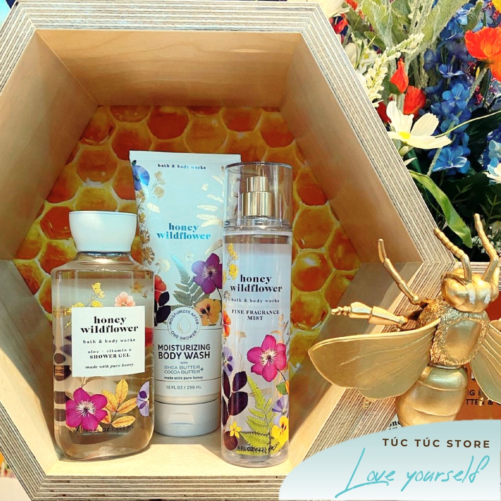 (Auth Mỹ) Full & 30ml - Honey Wildflower - Xịt Thơm Toàn Thân Bath & Body Works Body Mist | BigBuy360 - bigbuy360.vn