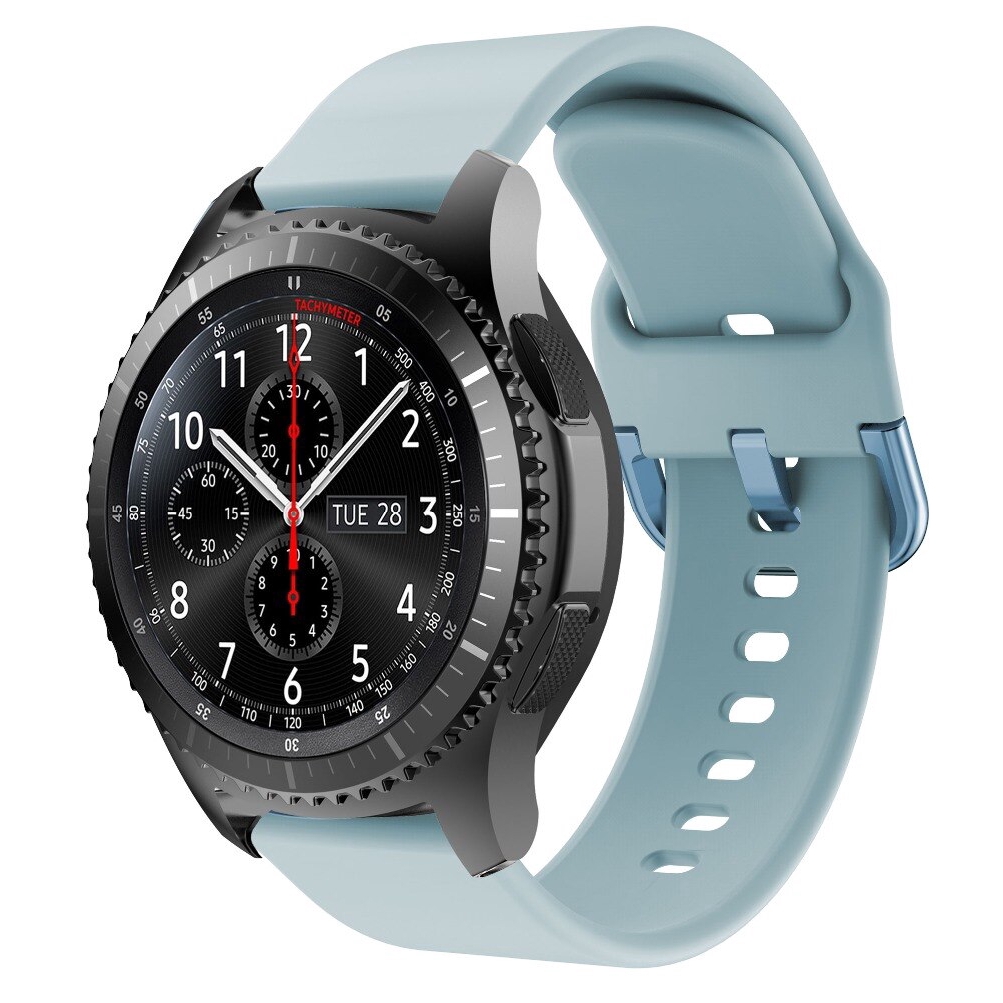 Dây đồng hồ đeo tay bằng silicon cho Samsung Galaxy Watch 46mm 42mm/gear S3 Frontier