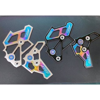 Ốp nẹp sườn satria raider fi nhôm cnc logo titan lớn