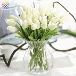 Hoa tulip giả bằng PU cao cấp dùng trang trí đẹp mắt jp7