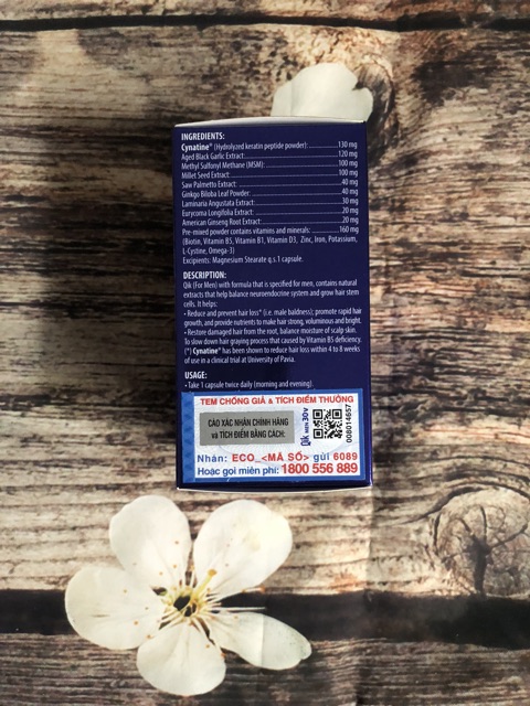 Qik hair for men viên uống giảm rụng, mọc tóc cho nam | BigBuy360 - bigbuy360.vn