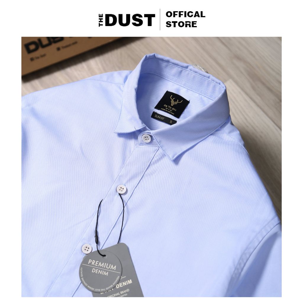 Áo sơ mi nam dài tay Stoshi cao cấp, áo sơ mi nam công sở basic, form slimfit, nhẹ thoáng mát