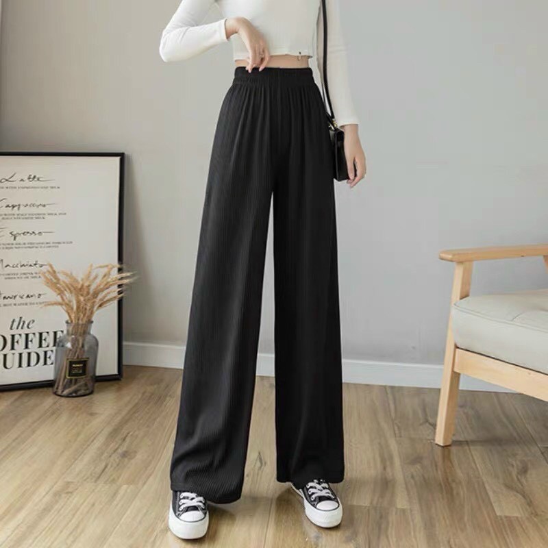 Quần ống rộng chất tăm